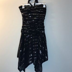 Deb  Halter Sparkling Dress Knee Length